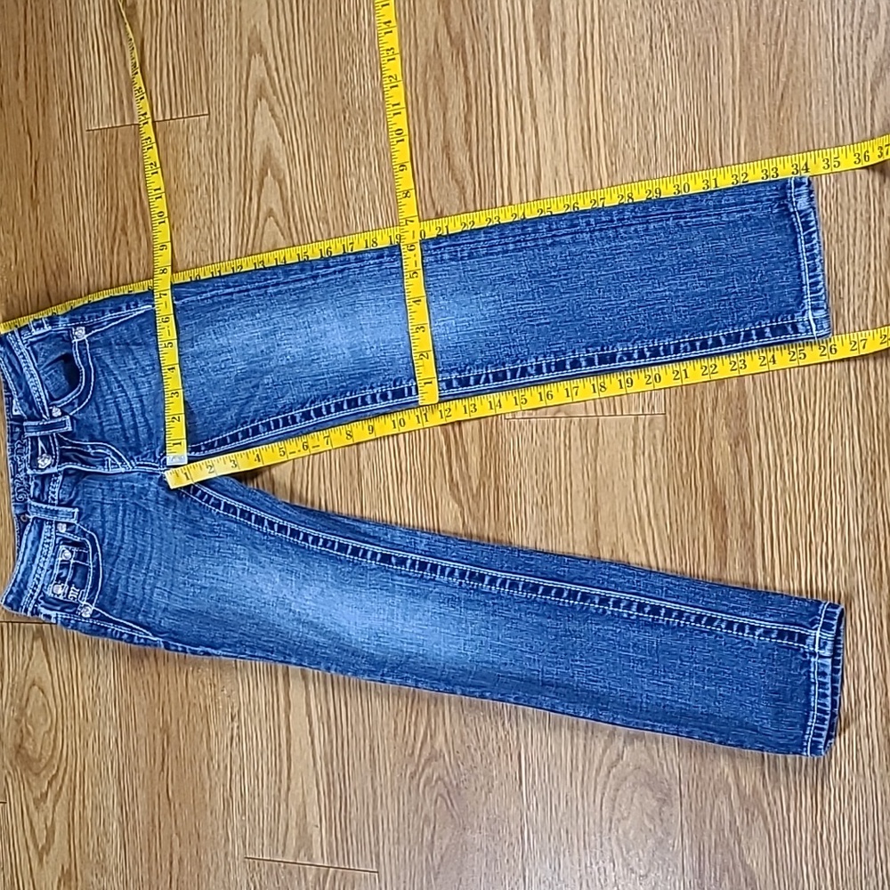 MISS ME VITAGE 10x26 GIRLS JK7066S2 SKINNY, MEDIUM FADED WASH DENIM BLUE JEANS - Picture 3 of 8